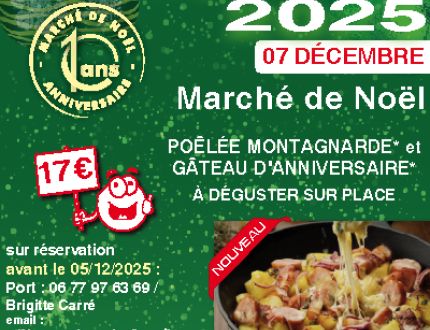 Poêlée montagnarde et gâteau d'anniversaire 2025