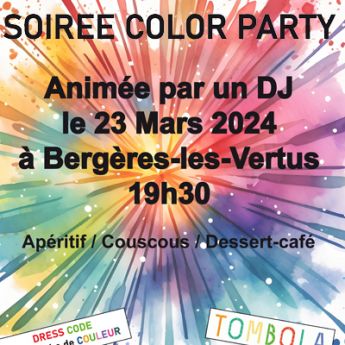 soirée Color Party 23 mars 2024 